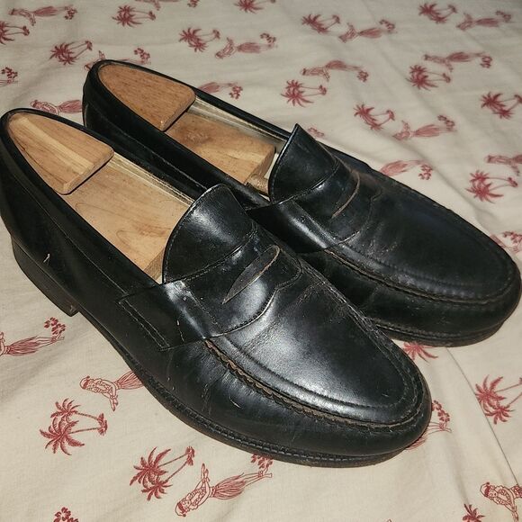 SAS Men's Black Leather Loafers 9W - Picture 1 of 10